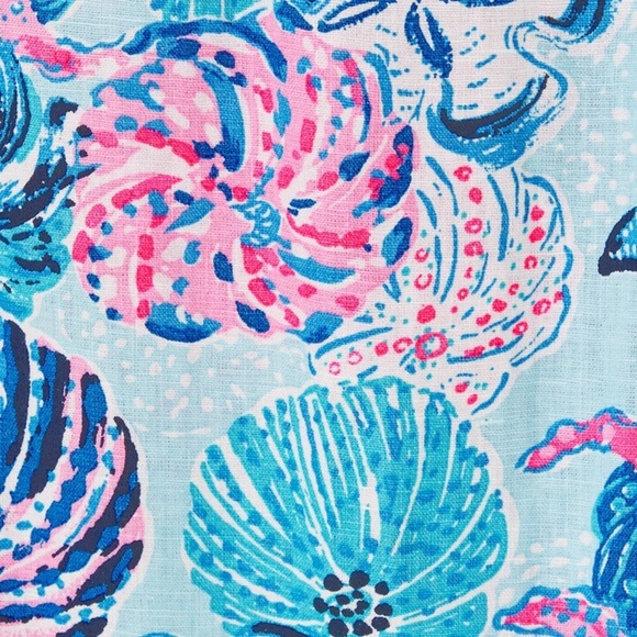 Lilly Pulitzer Amerie Linen Midi Dress Multi Bahamas Beachcomber Dress NWT Sz M - Picture 5 of 9